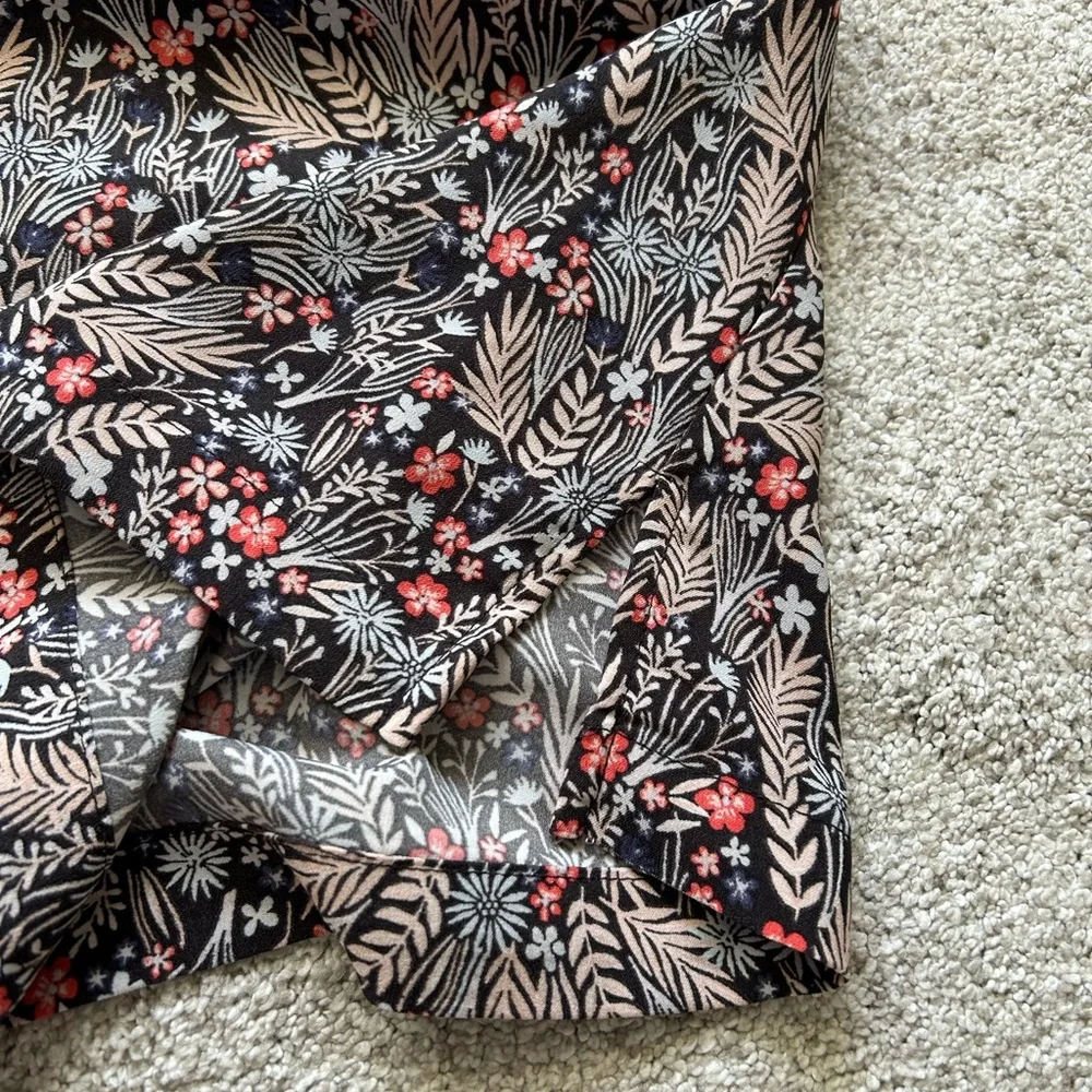 LOFT Outlet Floral Mini Tie Waist Dress - Picture 6 of 8